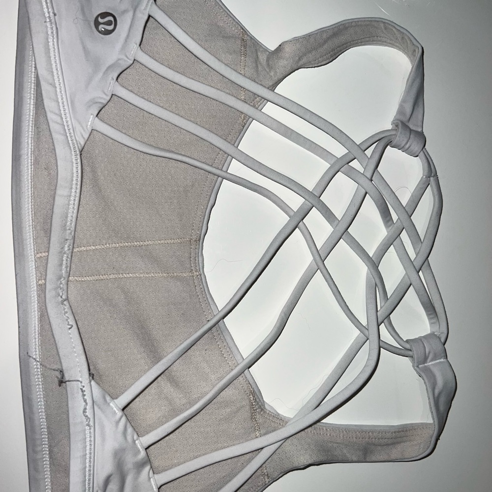 lululemon white sports bra size 6